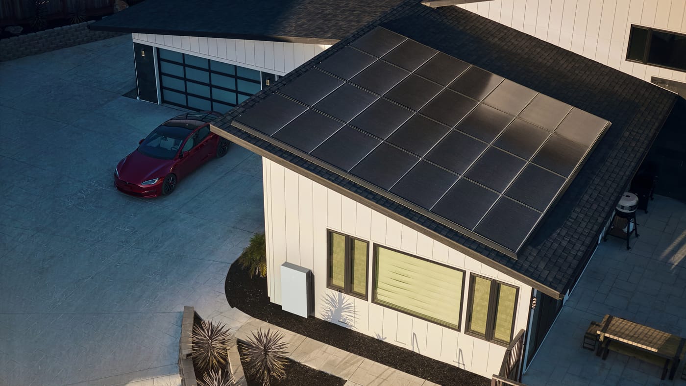 Tesla Powerwall installed on a modern home